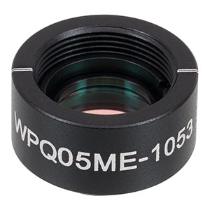WPQ05ME-1053 - Ø1/2in Mounted Polymer Zero-Order Quarter-Wave Plate, SM05-Threaded Mount, 1053 nm