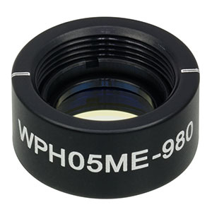 WPH05ME-980 - Ø1/2in Mounted Polymer Zero-Order Half-Wave Plate, SM05-Threaded Mount, 980 nm