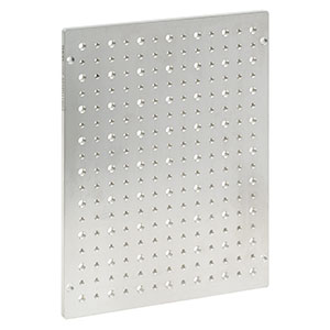 MSBU1823 - Unanodized Aluminum Breadboard for EC2030 Enclosures, 7.09in x 9.06in x 0.28in, 8-32 and 1/4in-20 High-Density Taps