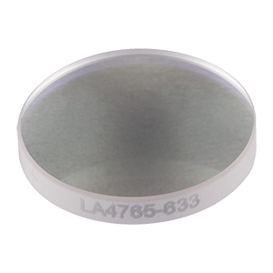 LA4765-633 - f = 50 mm, Ø1/2in UVFS Plano-Convex Lens, 633 nm V-Coat