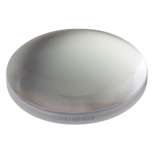 LA4148-633 - f = 50 mm, Ø1in UVFS Plano-Convex Lens, 633 nm V-Coat