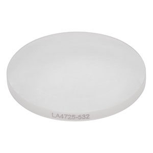 LA4725-532 - f = 75 mm, Ø1in UVFS Plano-Convex Lens, 532 nm V-Coat