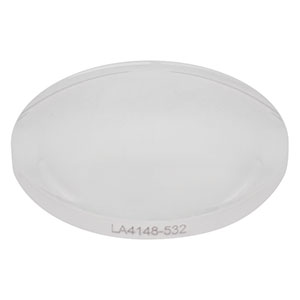 LA4148-532 - f = 50 mm, Ø1in UVFS Plano-Convex Lens, 532 nm V-Coat
