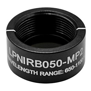 LPNIRB050-MP2 - Ø1/2in SM05-Mounted Linear Polarizer, 650 - 1100 nm