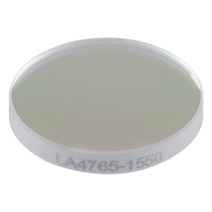 LA4765-1550 - f = 50 mm, Ø1/2in UVFS Plano-Convex Lens, 1550 nm V-Coat