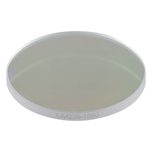 LA4236-1550 - f = 125 mm, Ø1in UVFS Plano-Convex Lens, 1550 nm V-Coat