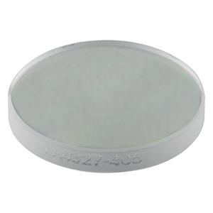 LA4327-405 - f = 75 mm, Ø1/2in UVFS Plano-Convex Lens, 405 nm V-Coat