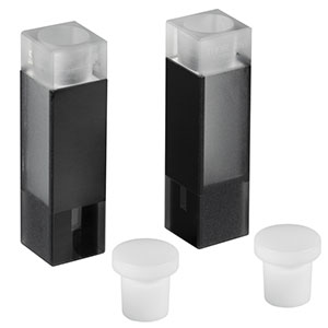 CV10Q1A - 100 µL Super Micro Cuvette with Stopper, 8.5 mm Beam Height, 10 mm Path Length, 2 Pack