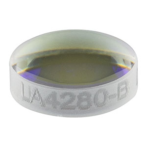 LA4280-B - f = 10 mm, Ø6 mm UVFS Plano-Convex Lens, ARC: 650 - 1050 nm