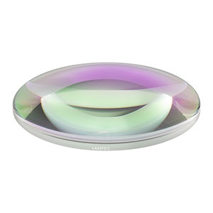 LA4372-C - f = 150 mm, Ø75 mm UVFS Plano-Convex Lens, ARC: 1050 - 1700 nm