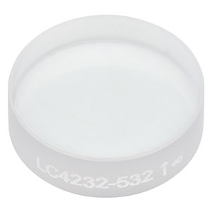 LC4232-532 - f = -100 mm, Ø1/2in UV Fused Silica Plano-Concave Lens, 532 nm V-Coating