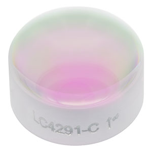 LC4291-C - Ø8 mm, f = -12 mm, UV Fused Silica Plano-Concave Lens, ARC: 1050 - 1700 nm