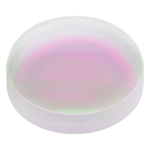 LC4888-C - Ø1in, f = -100 mm, UV Fused Silica Plano-Concave Lens, ARC: 1050 - 1700 nm