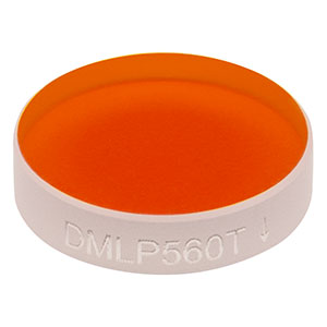 DMLP560T - Ø1/2in Longpass Dichroic Mirror, 560 nm Cut-On