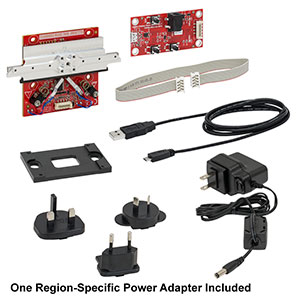 ELL20K/M - Linear Stage Bundle: ELL20/M Stage, Interface Board, Power Supply, Bracket, Cables