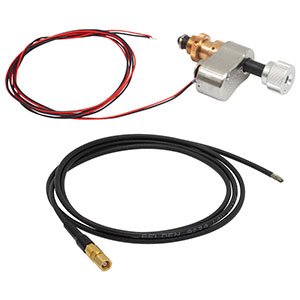 PIA13VF - 13 mm Travel, Vacuum-Compatible Piezo Inertia Actuator, Ø3/8in Mounting Barrel