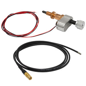 PIAK10VF - 10 mm Travel, Vacuum-Compatible Piezo Inertia Actuator, 1/4in-100 Mounting Thread