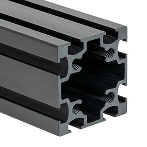 XE50L40 - 50 mm Square Construction Rail, 40in Long, 1/4in-20 Taps
