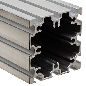 XE75R - Raw, Unanodized 75 mm Square Rail Extrusion, 2.8 m (9.2') Long