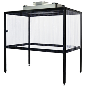 LFE1220-UK - Wraparound Laminar Flow Enclosure for 1.2 m x 2.0 m Table, 230 V Fan Unit, UK Plugs