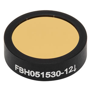 FBH051530-12 - Hard-Coated Bandpass Filter, Ø12.5 mm, CWL = 1530 nm, FWHM = 12 nm