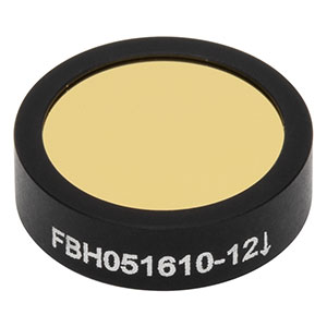 FBH051610-12 - Hard-Coated Bandpass Filter, Ø12.5 mm, CWL = 1610 nm, FWHM = 12 nm