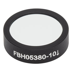 FBH05380-10 - Hard-Coated Bandpass Filter, Ø12.5 mm, CWL = 380 nm, FWHM = 10 nm