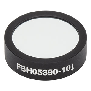 FBH05390-10 - Hard-Coated Bandpass Filter, Ø12.5 mm, CWL = 390nm, FWHM = 10 nm