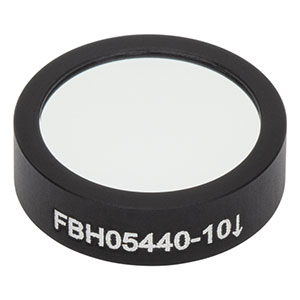 FBH05440-10 - Hard-Coated Bandpass Filter, Ø12.5 mm, CWL = 440 nm, FWHM = 10 nm