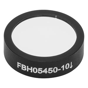 FBH05450-10 - Hard-Coated Bandpass Filter, Ø12.5 mm, CWL = 450 nm, FWHM = 10 nm