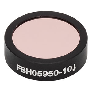 FBH05950-10 - Hard-Coated Bandpass Filter, Ø12.5 mm, CWL = 950 nm, FWHM = 10 nm