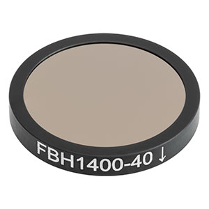 FBH1400-40 - Hard-Coated Bandpass Filter, Ø25 mm, CWL = 1400 nm, FWHM = 40 nm
