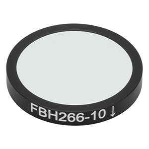FBH266-10 - Hard-Coated Bandpass Filter, Ø25 mm, CWL = 266 nm, FWHM = 10 nm