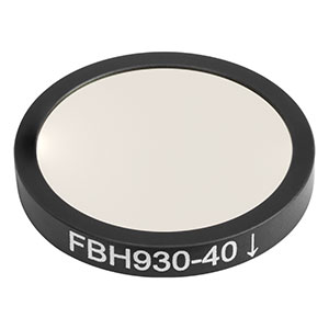 FBH930-40 - Hard-Coated Bandpass Filter, Ø25 mm, CWL = 930 nm, FWHM = 40 nm