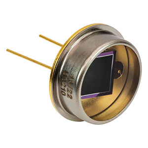 FDBS25 - Black Si Photodiode, 90 ns Rise Time, 240 - 1170 nm, 5.0 mm x 5.0 mm Active Area
