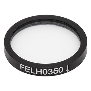 FELH0350 - Ø25.0 mm Longpass Filter, Cut-On Wavelength: 350 nm