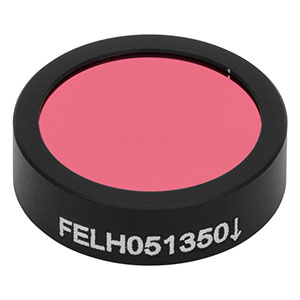 FELH051350 - Ø12.5 mm Longpass Filter, Cut-On Wavelength: 1350 nm