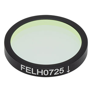 FELH0725 - Ø25.0 mm Longpass Filter, Cut-On Wavelength: 725 nm