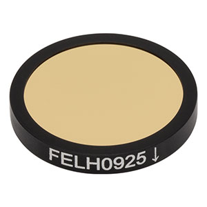 FELH0925 - Ø25.0 mm Longpass Filter, Cut-On Wavelength: 925 nm