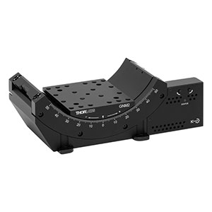 GNM2 - ±50° Motorized Goniometer with Stepper Motor, Integrated Controller, 70 mm to Axis of Rotation, Imperial
