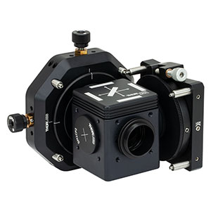 2CM1 - Two-Camera Mount for Microscopes, 60 mm Cage Mount Compatible