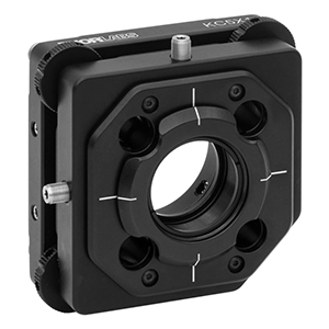 KC5X1 - 5-Axis Kinematic Mount for Ø1in Optics, 30 mm Cage System Compatible, 8-32 Tap