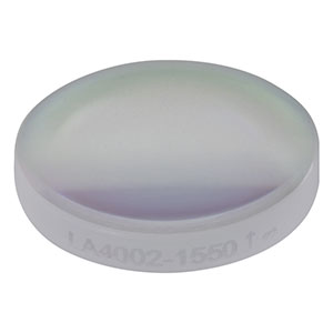 LA4002-1550 - f = 25 mm, Ø1/2in UVFS Plano-Convex Lens, 1550 nm V-Coat