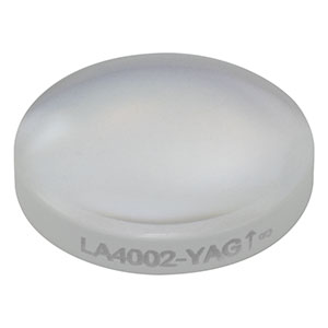 LA4002-YAG - f = 25 mm, Ø1/2in UVFS Plano-Convex Lens, 532/1064 nm V-Coat