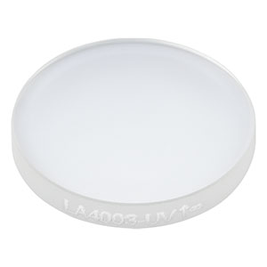 LA4003-UV - f = 35.0 mm, Ø1/2in UV Fused Silica Plano-Convex Lens, AR Coating: 245-400 nm