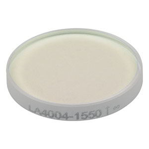 LA4004-1550 - f = 150 mm, Ø1/2in UVFS Plano-Convex Lens, 1550 nm V-Coat