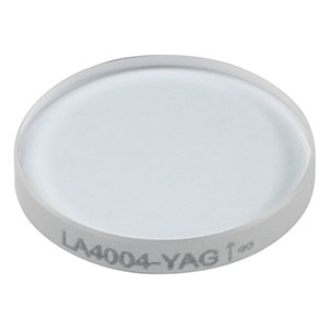 LA4004-YAG - f = 150 mm, Ø1/2in UVFS Plano-Convex Lens, 532/1064 nm V-Coat