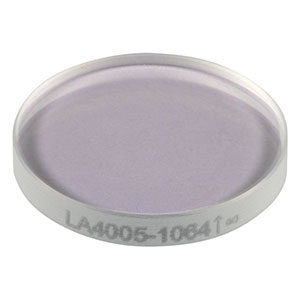 LA4005-1064 - f = 175 mm, Ø1/2in UVFS Plano-Convex Lens, 1064 nm V-Coat