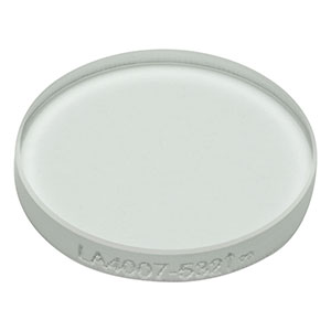 LA4007-532 - f = 250 mm, Ø1/2in UVFS Plano-Convex Lens, 532 nm V-Coat