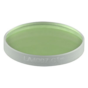 LA4007-C - f = 250 mm, Ø1/2in UVFS Plano-Convex Lens, ARC: 1050 - 1700 nm